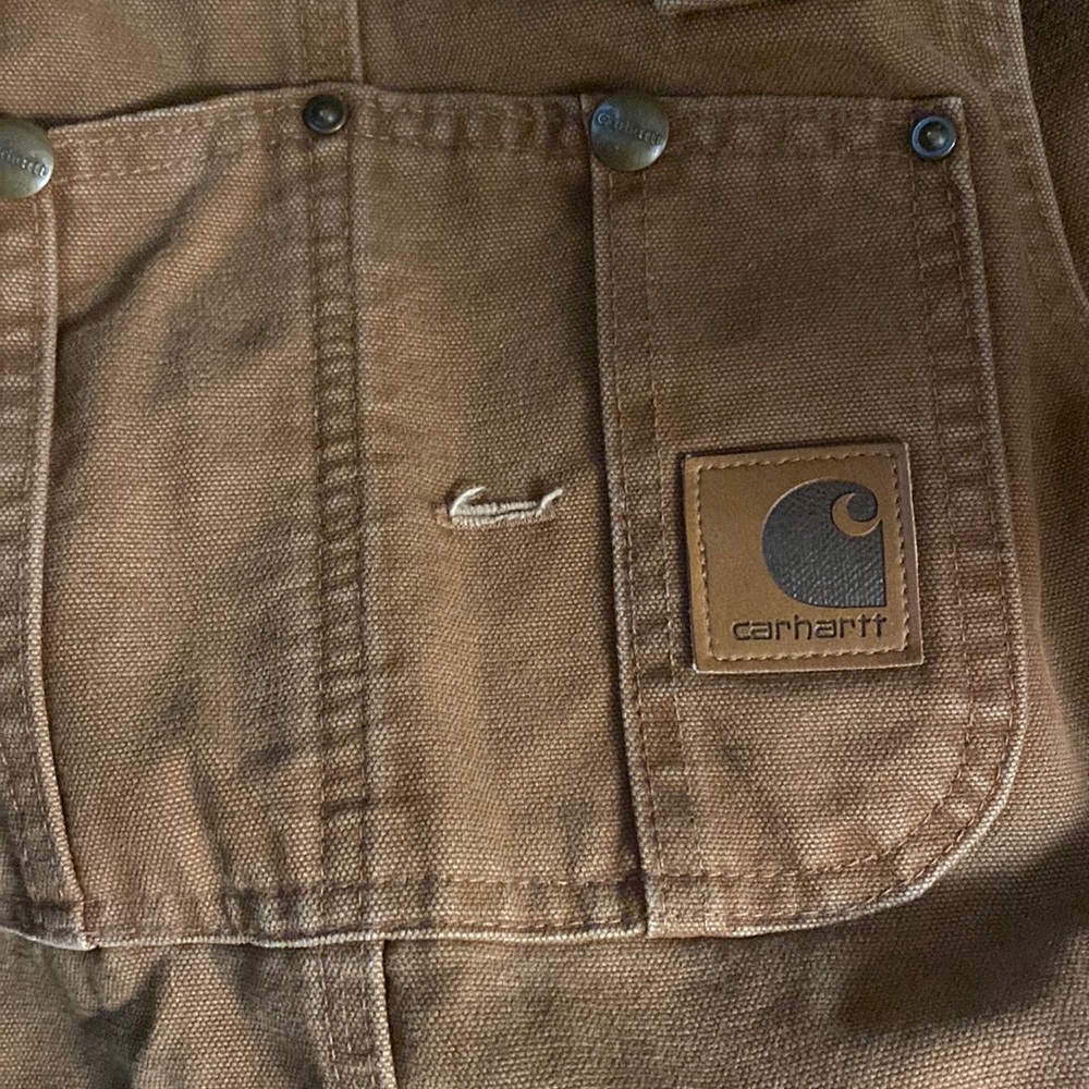 Mens lined carharrt bibs